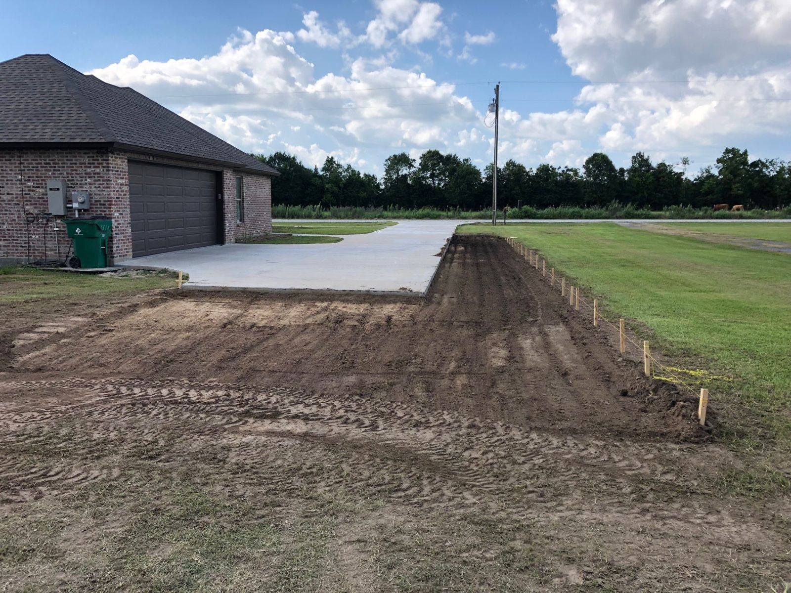 Vermilion Parish · 1-Acre Homesite, after: the finished pond